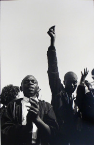 MARCH ON WASHINGTON: Danny Lyon’s iconic images such as this August 23, 1963, shot of demonstrators during the march on Washington will be on view in an exhibition that will open at The College of New Jersey on Wednesday, January 28 and run through March 1 at the TCNJ Gallery on the campus at 2000 Pennington Road in Ewing. Gallery hours are Tuesdays, Wednesdays, and Thursdays from noon to 7 p.m., and Sundays from 1 to 3 p.m. For more information, call (609) 771-2633, or visit: tcnj.edu/artgallery.(Photo Courtesy of Edwynn Houk Gallery, New York)