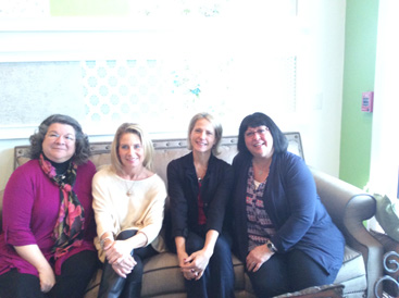 TEAM WORK: “Sometimes, interior design can be an intimidating process, and people don’t know what to expect. At Sophia Rose Designs, our clients are very important, and they can count on us to help them. We are there for them, and are glad to take on all kinds and sizes of projects.” The Sophia Rose Designs team includes from left: Carly Tipton, owner Lisa Sprague, Sally Wood, and Barbara Shearn.