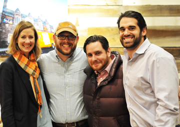 THE REAL THING: “We are set apart by serving authentic Mexican street food.” The corporate team of The Taco Truck includes from left, marketing director Stephanie Hague, owner Jason Scott, vice president of operations Nolan Woods, and owner Chris Viola. They are enthusiastic about their new restaurant, which offers authentic “taqueria” cuisine — the real thing!