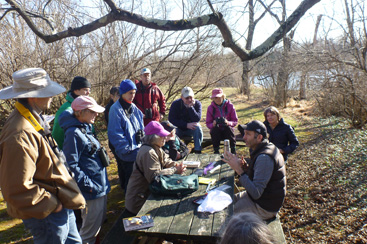 BACK TO NATURE: It’s adults only at a new series of courses running through the fall at the Watershed Environmental Center in Pennington. This view is from a Saturday morning field trip that was part of the first course on birds of New Jersey. Coming up are sessions on plants and flowers, insects, and trees of New Jersey.(Photo by Lynn Butler)